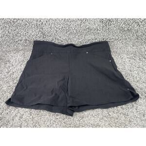 Women’s Awakening Shorts Pull On Black Rayon Nylon Spandex Size 8